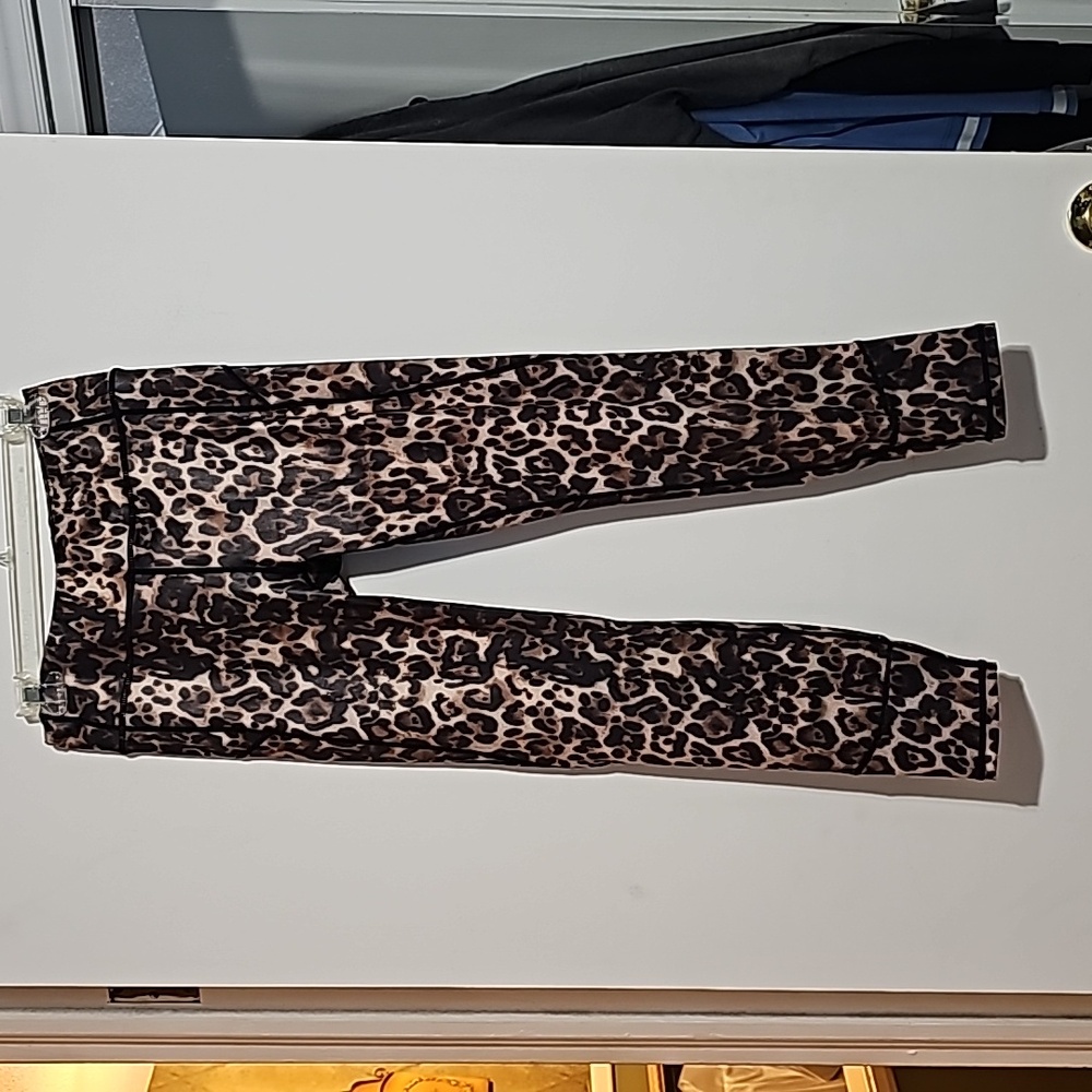 NEW Promesa Leopard Print leggings pants sz L Boutique athletic